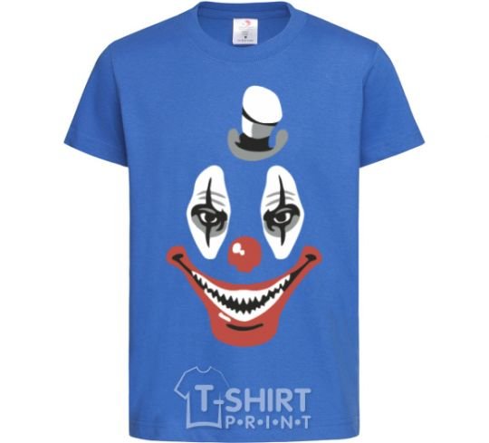 Kids T-shirt scary clown royal-blue фото
