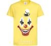 Kids T-shirt scary clown cornsilk фото