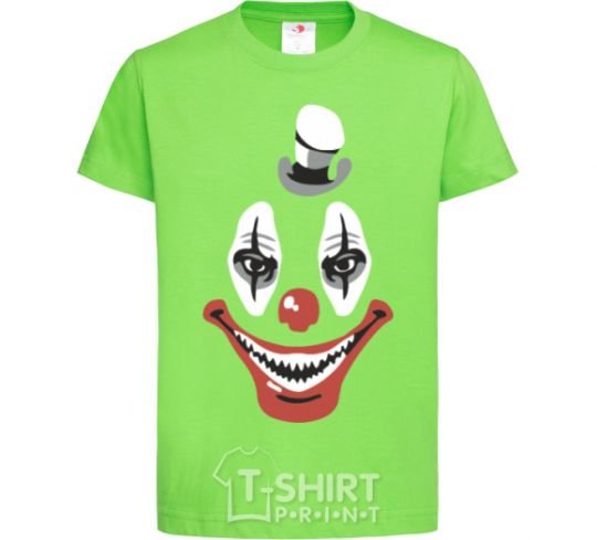 Детская футболка scary clown Лаймовый фото