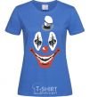Женская футболка scary clown Ярко-синий фото