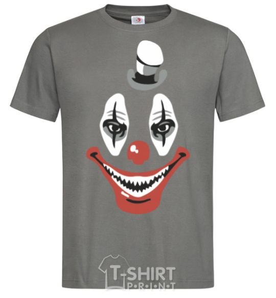 Men's T-Shirt scary clown dark-grey фото