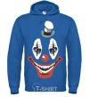 Men`s hoodie scary clown royal фото