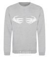 Sweatshirt skeleton hands sport-grey фото