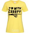 Women's T-shirt i'm with creepy cornsilk фото