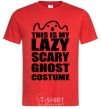 Men's T-Shirt lazy costume red фото