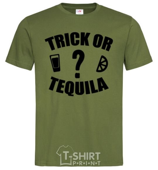 Men's T-Shirt trick or tequila millennial-khaki фото