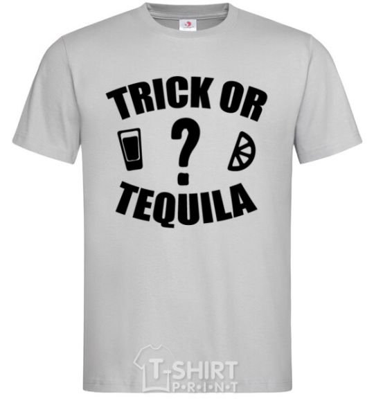 Men's T-Shirt trick or tequila grey фото