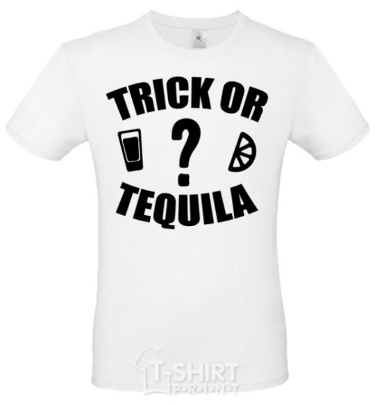 Men's T-Shirt trick or tequila White фото