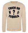 Свитшот trick or tequila Песочный фото