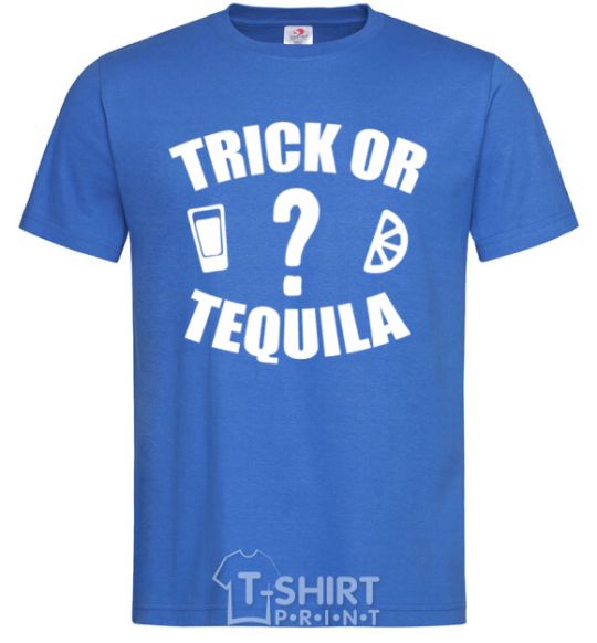 Men's T-Shirt trick or tequila royal-blue фото