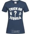 Women's T-shirt trick or tequila navy-blue фото