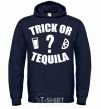 Men`s hoodie trick or tequila navy-blue фото