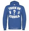 Men`s hoodie trick or tequila royal фото