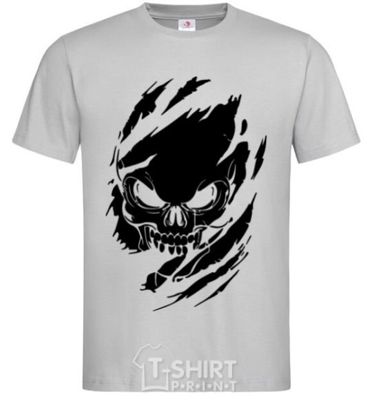 Men's T-Shirt Skull exclusive grey фото