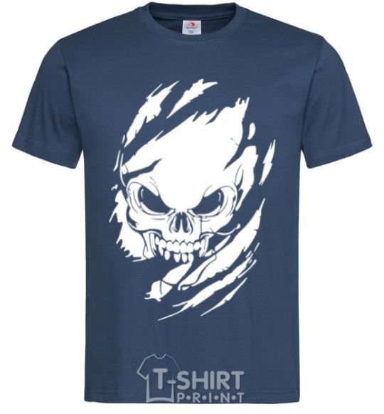 Men's T-Shirt Skull exclusive navy-blue фото