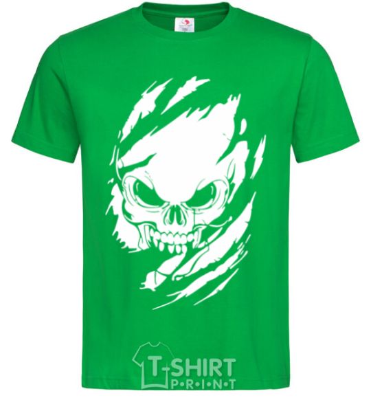 Men's T-Shirt Skull exclusive kelly-green фото