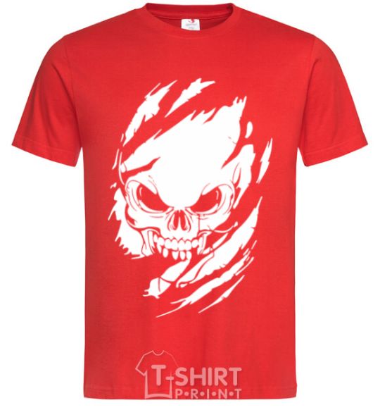 Men's T-Shirt Skull exclusive red фото