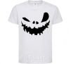 Kids T-shirt scary smile White фото