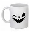 Ceramic mug scary smile White фото