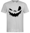 Men's T-Shirt scary smile grey фото