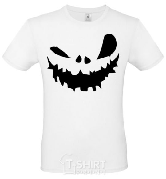 Men's T-Shirt scary smile White фото