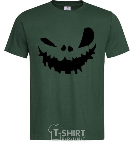 Men's T-Shirt scary smile bottle-green фото