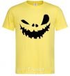 Men's T-Shirt scary smile cornsilk фото