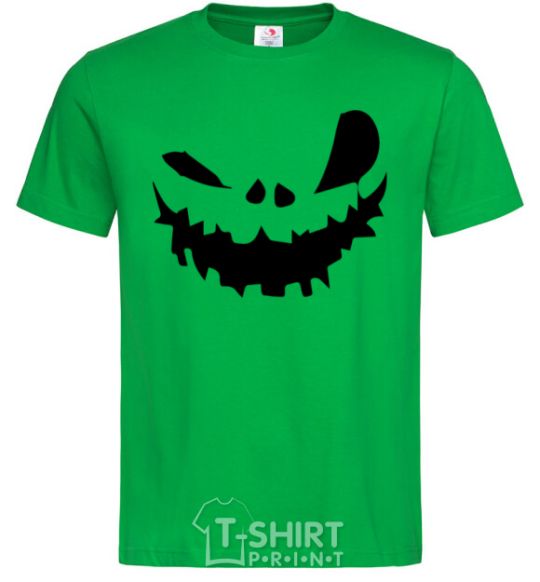 Men's T-Shirt scary smile kelly-green фото