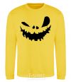 Sweatshirt scary smile yellow фото