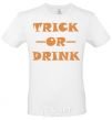 Men's T-Shirt trick or drink White фото