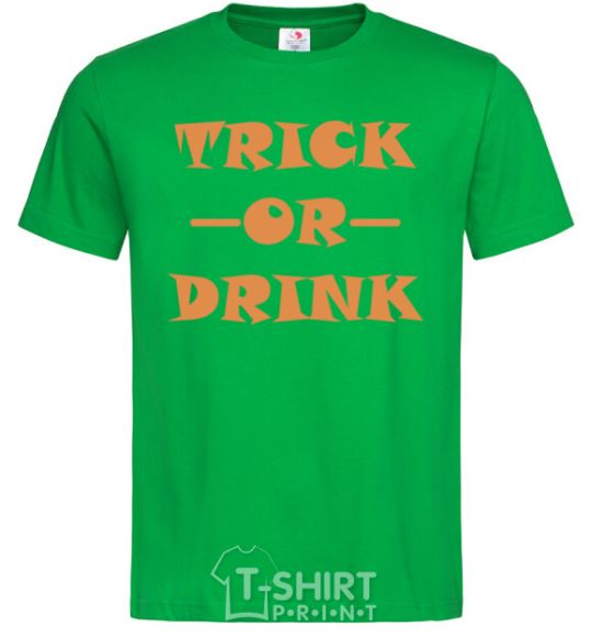 Men's T-Shirt trick or drink kelly-green фото