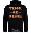 Men`s hoodie trick or drink black фото