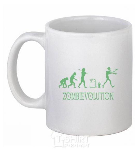 Чашка керамическая zombievolution Белый фото