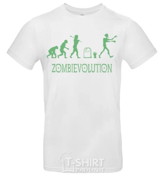 Мужская футболка zombievolution Белый фото