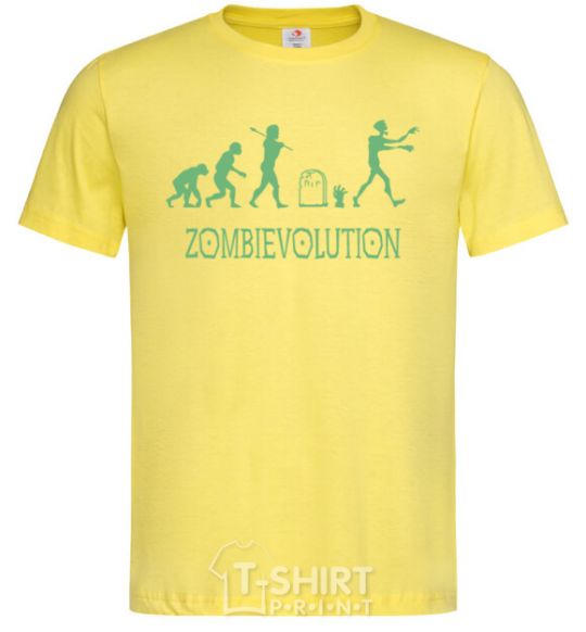 Men's T-Shirt zombievolution cornsilk фото