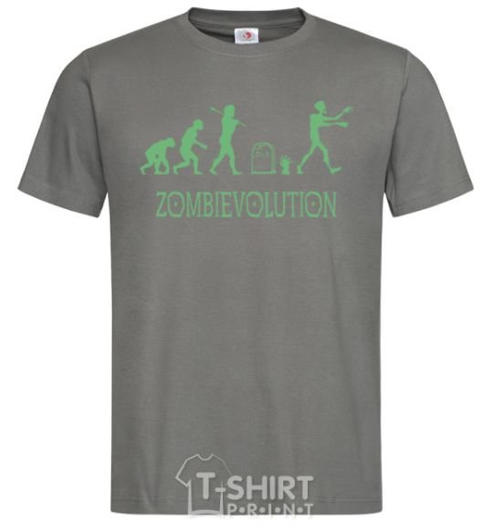 Men's T-Shirt zombievolution dark-grey фото