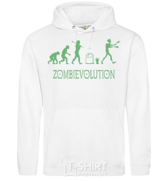 Men`s hoodie zombievolution White фото