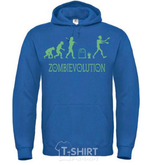 Men`s hoodie zombievolution royal фото