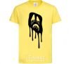 Kids T-shirt Scream face cornsilk фото