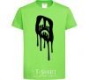 Kids T-shirt Scream face orchid-green фото