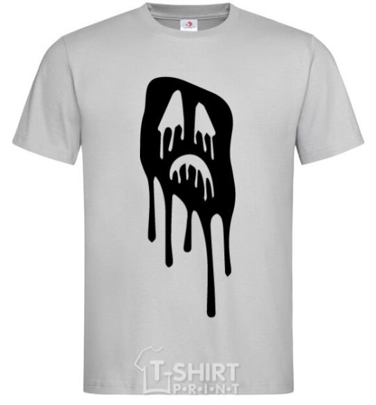 Men's T-Shirt Scream face grey фото