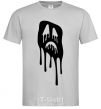 Men's T-Shirt Scream face grey фото