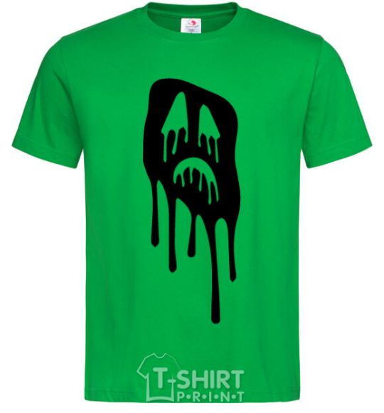 Men's T-Shirt Scream face kelly-green фото