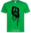 Men's T-Shirt Scream face kelly-green фото
