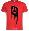 Мужская футболка Scream face Красный фото