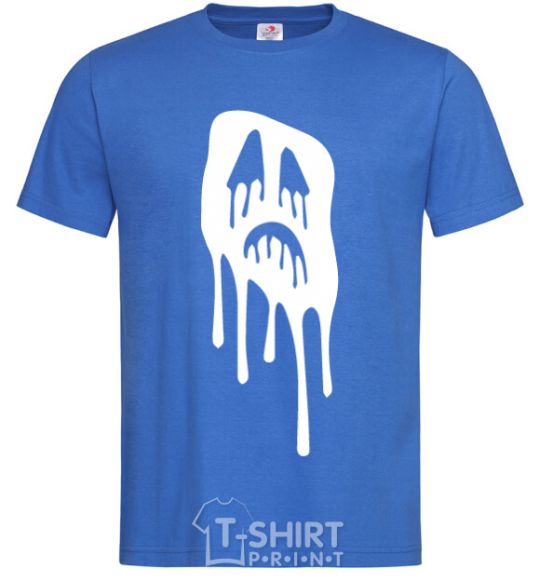 Мужская футболка Scream face Ярко-синий фото