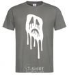Men's T-Shirt Scream face dark-grey фото