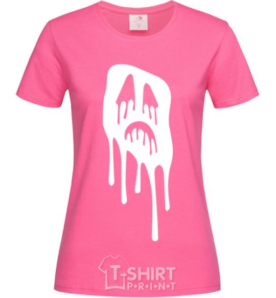 Women's T-shirt Scream face heliconia фото
