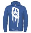 Men`s hoodie Scream face royal фото