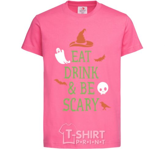 Kids T-shirt eat drink heliconia фото